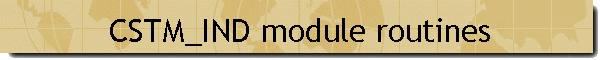 CSTM_IND module routines